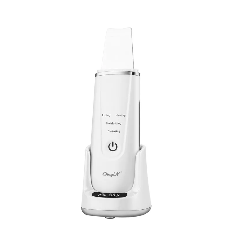 Waterproof Ultrasonic Skin Scrubber Electric Heated Blackhead Remover Scraper Dead Skin Peeling Face Cleaner Wireless Charging
Waterproof Ultrasonic Skin Scrubber Electric Heated Blackhead Remover Scraper Dead Skin Peeling Face Cleaner Wireless Charging