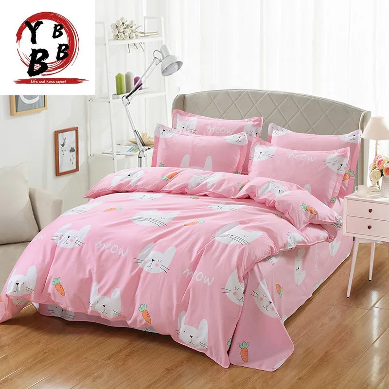 Cute rabbits Carrot Bedding Set Bed Linen Set soft plaid Bed Sheet Duvet Cover Fashion Good quality bedclothes Home textiles
Cute rabbits Carrot Bedding Set Bed Linen Set soft plaid Bed Sheet Duvet Cover Fashion Good quality bedclothes Home textiles
