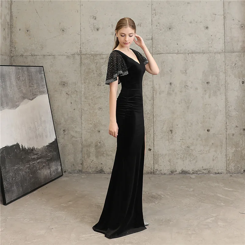 Sexy Backless Evening Dress 2020 New Style robe de soiree Elegantl Cocktail Party Velvet Dresses Party Long Dresses
Sexy Backless Evening Dress 2020 New Style robe de soiree Elegantl Cocktail Party Velvet Dresses Party Long Dresses