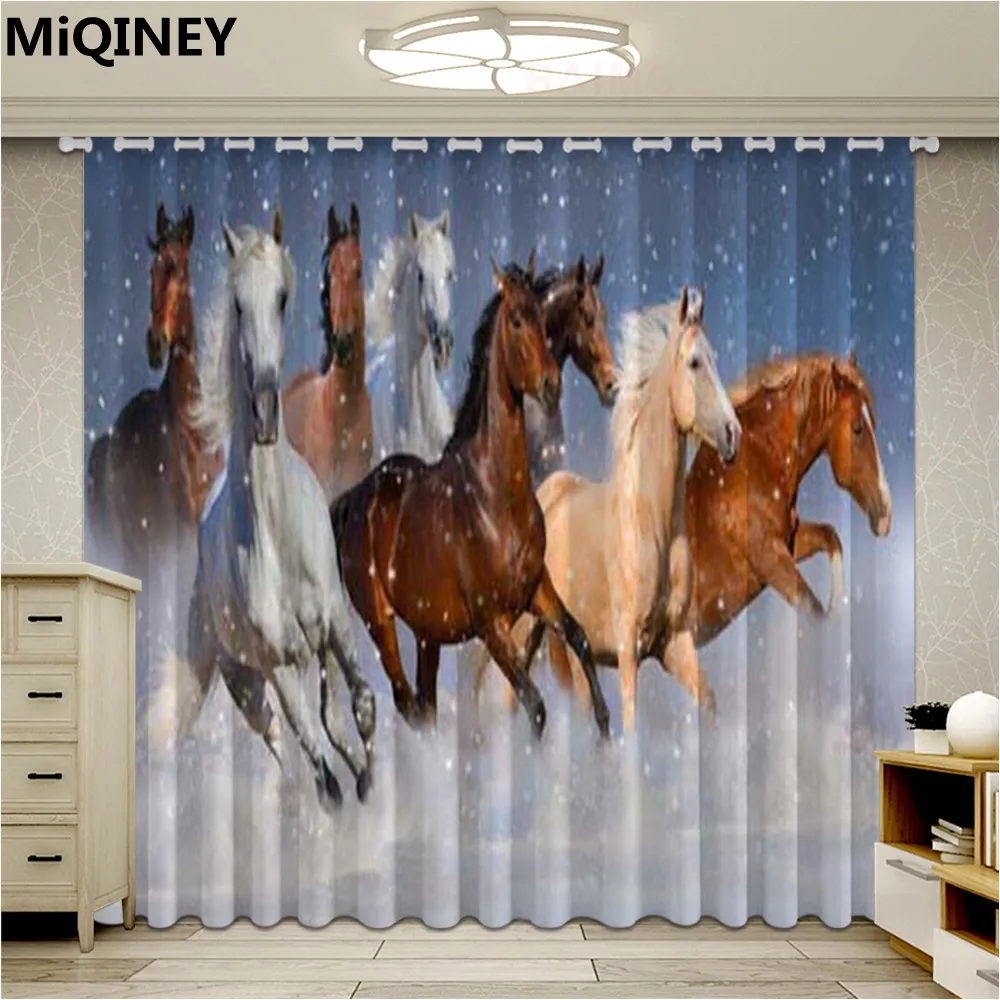 New 3D Horse Blackout Window Curtain Ultra-thin Micro Shading Curtain Modern Home Decoration Living Room Bedroom
New 3D Horse Blackout Window Curtain Ultra-thin Micro Shading Curtain Modern Home Decoration Living Room Bedroom