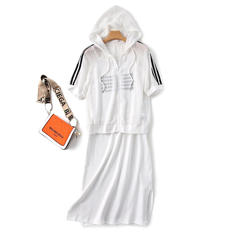 Женская шифоновая рубашка с коротким рукавом, топ с буквенным принтом, ТРАПЕЦИЕВИДНОЕ ПЛАТЬЕ на бретелях, комплект из двух предметов, весна-...
Женская шифоновая рубашка с коротким рукавом, топ с буквенным принтом, ТРАПЕЦИЕВИДНОЕ ПЛАТЬЕ на бретелях, комплект из двух предметов, весна-...