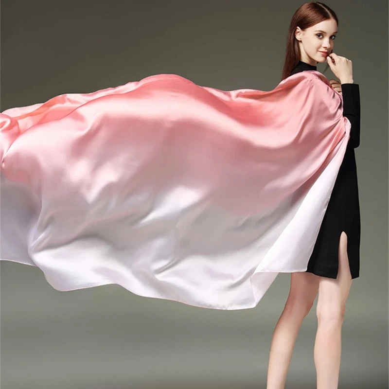 RUNMEIFA 2020 Summer Gradient Silk Scarf For Women/Ladies Fashion Long Shawls and Wraps Pashmina Scarves foulard soie 190*110CM
RUNMEIFA 2020 Summer Gradient Silk Scarf For Women/Ladies Fashion Long Shawls and Wraps Pashmina Scarves foulard soie 190*110CM