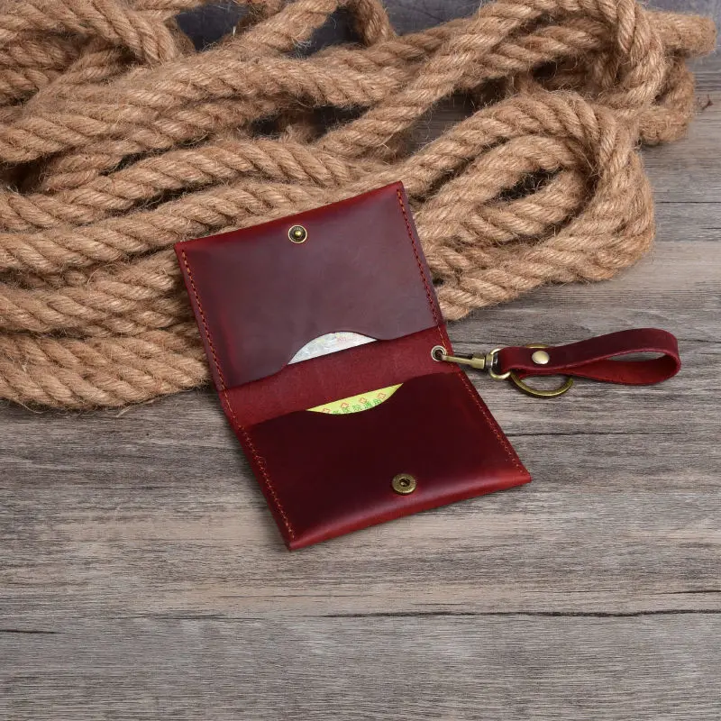 Top Layer Cowhide Mini Coin Purse Crazy Horse Skin Men's Wallet Ladies Small Card Case Multi-card ID Package Classic Retro Bag
Top Layer Cowhide Mini Coin Purse Crazy Horse Skin Men's Wallet Ladies Small Card Case Multi-card ID Package Classic Retro Bag