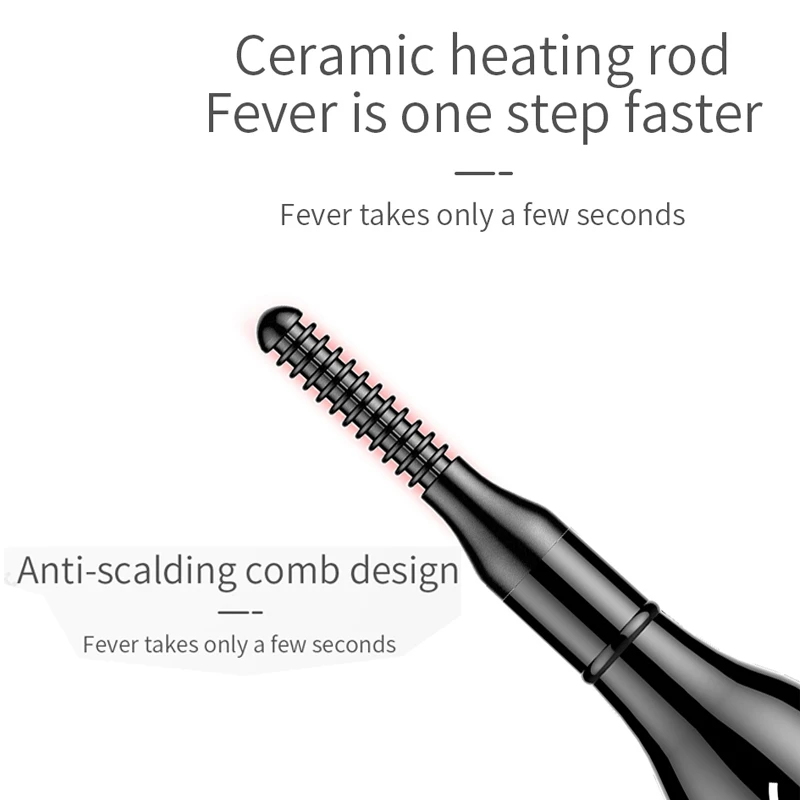 USB Heated Eyelash Curler for Eyelashes Curling Natural Long Lasting
USB Heated Eyelash Curler for Eyelashes Curling Natural Long Lasting