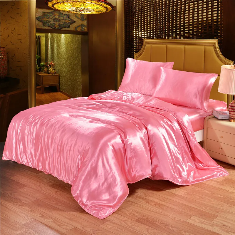 pure satin silk bedding set Home Textile queen king size bed set bedclothes duvet cover pillowcases Wholesale black
pure satin silk bedding set Home Textile queen king size bed set bedclothes duvet cover pillowcases Wholesale black