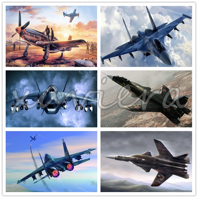 DIY 5D Drill Embroidery Military Aircraft Fan Jet Fighter Diamond Painting Rhinestone Cross Stitch Kit Mosaic Handmade Products
DIY 5D Drill Embroidery Military Aircraft Fan Jet Fighter Diamond Painting Rhinestone Cross Stitch Kit Mosaic Handmade Products