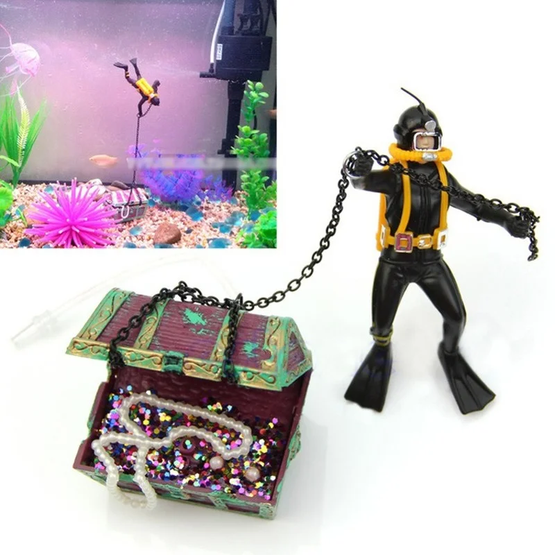 Pneumatic Landscaping Fish Tank Decoration Treasure Hunting Frogman Fish Tank Aquarium Landscaping Treasure Box Decoration
Pneumatic Landscaping Fish Tank Decoration Treasure Hunting Frogman Fish Tank Aquarium Landscaping Treasure Box Decoration