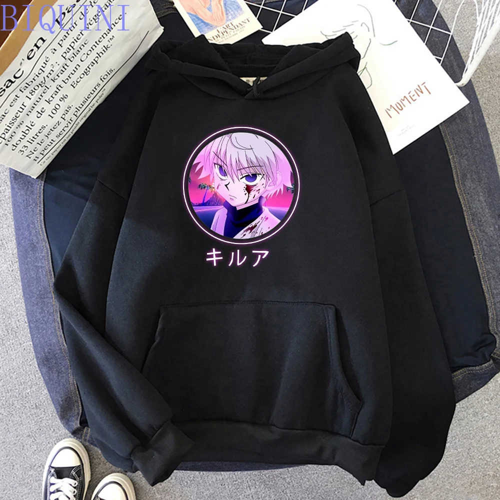 Janpanese Anime Men Sweatshirts Hunter X Hunter Printed Hooded Unisex Harajuku Cartoon Killua Fashion Loose Plus Size Hoodies
Janpanese Anime Men Sweatshirts Hunter X Hunter Printed Hooded Unisex Harajuku Cartoon Killua Fashion Loose Plus Size Hoodies