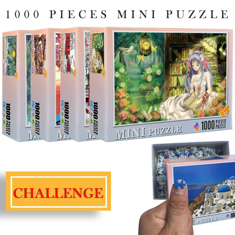 MOMEMO MINI Hell Puzzles 1000 Pieces Jigsaw Puzzle Games Wooden Beautiful Assembling Puzzles for Adults Children Educational Toy
MOMEMO MINI Hell Puzzles 1000 Pieces Jigsaw Puzzle Games Wooden Beautiful Assembling Puzzles for Adults Children Educational Toy