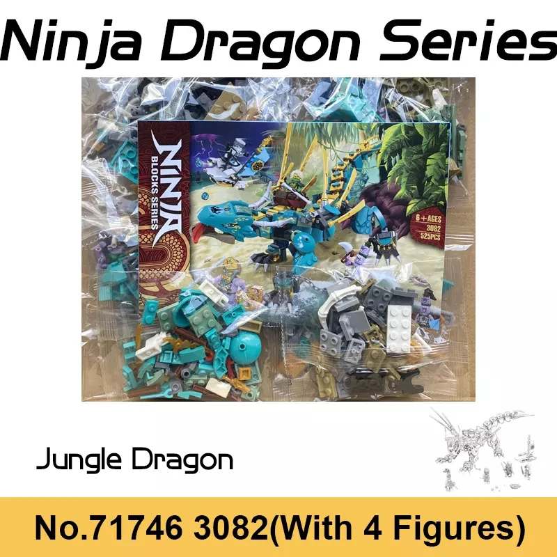 NEW 525pcs Ninja 14th Season TV Series Jungle Dragon Building Blocks Figures Dragons Mecha Bricks Toys For Boy Christmas Gifts
NEW 525pcs Ninja 14th Season TV Series Jungle Dragon Building Blocks Figures Dragons Mecha Bricks Toys For Boy Christmas Gifts