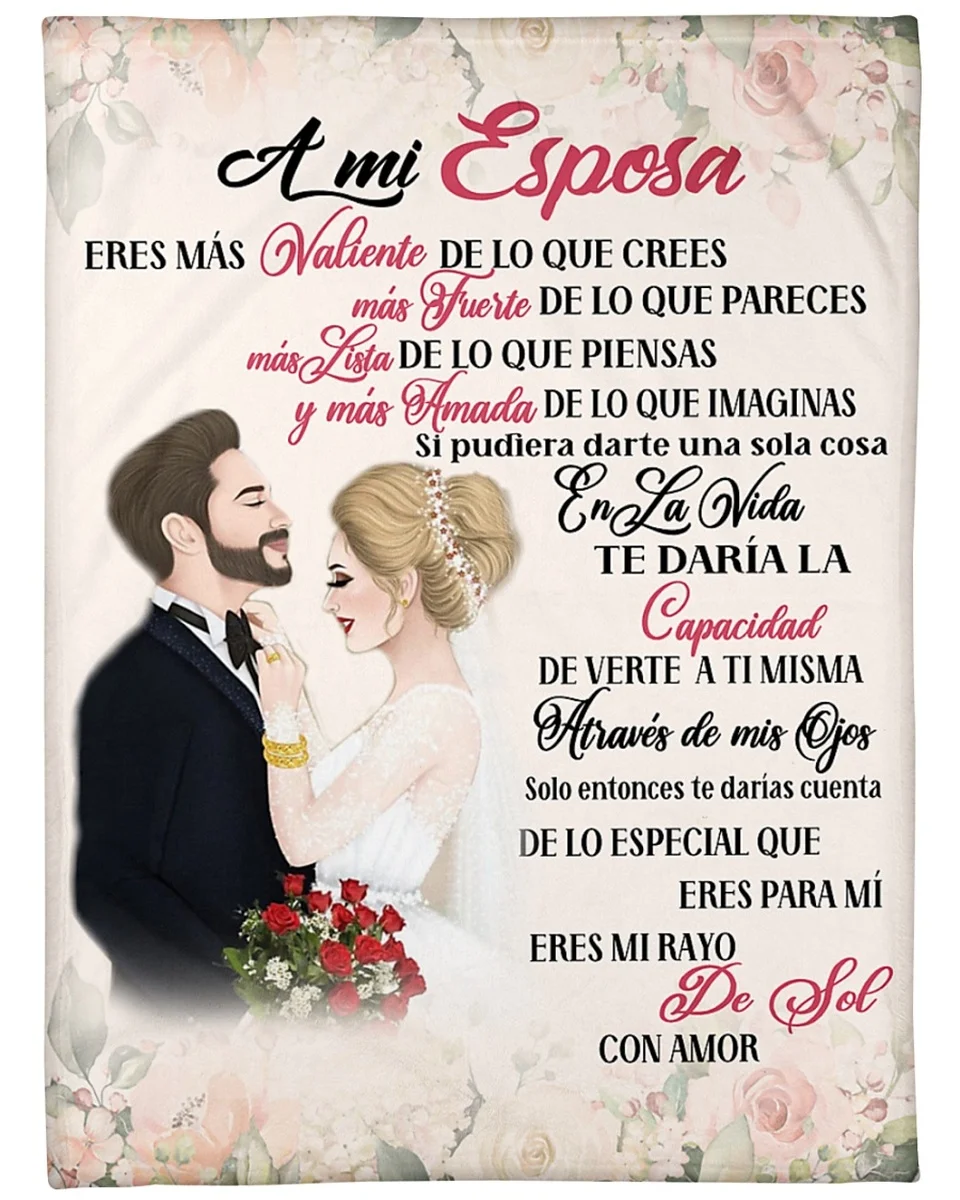 TOADDMOS A mi Esposa Esposo Manta Loving Air Mail Thin Fleece Blanket for Wife Husband Blanket A mi Novia Gift for Girlfriend
TOADDMOS A mi Esposa Esposo Manta Loving Air Mail Thin Fleece Blanket for Wife Husband Blanket A mi Novia Gift for Girlfriend