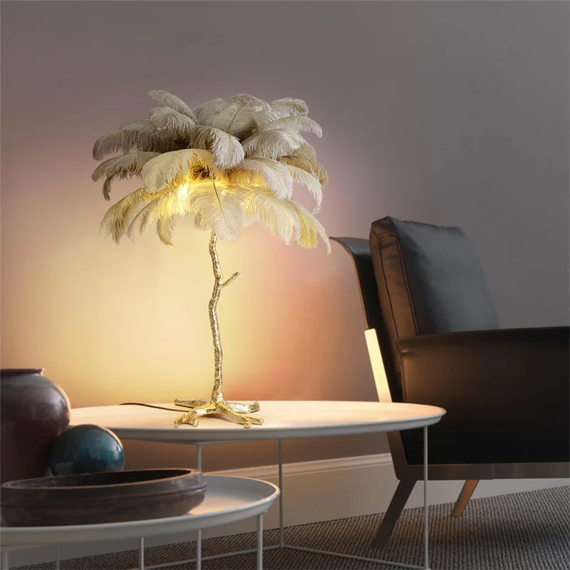 Feather Lamps Luxury Table Lights Resin Creative Net Red Decoration Living Room Bedroom Bedside Model Room Decorative Lighting
Feather Lamps Luxury Table Lights Resin Creative Net Red Decoration Living Room Bedroom Bedside Model Room Decorative Lighting