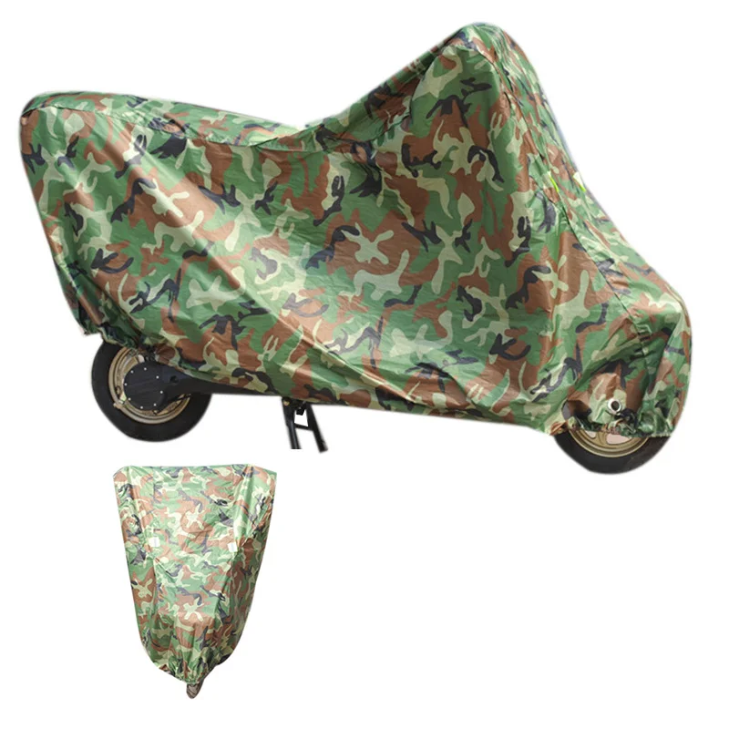 Camouflage Motorcycle Waterproof Cover Outdoor UV Protector Bike Rain Dustproof Scooter Covers
Camouflage Motorcycle Waterproof Cover Outdoor UV Protector Bike Rain Dustproof Scooter Covers