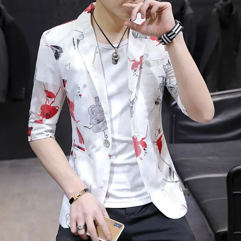Small suit men's 2021 seven-point sleeve jacket youth solid color short sleeve suit trend hollow Korean slim sleeve jacket thin
Small suit men's 2021 seven-point sleeve jacket youth solid color short sleeve suit trend hollow Korean slim sleeve jacket thin