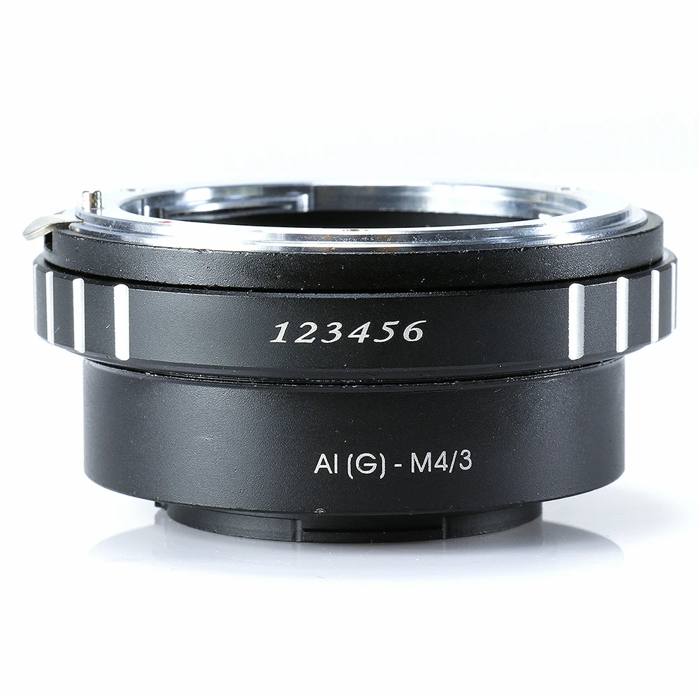 

AI(G)-M4/3 Lens Adapter Ring for Nikon F Lens to Micro 4/3 M4/3 Four Third Camera Mount for G1 G2 G3 G6 G10 GH1 GH2 GF1 GF2