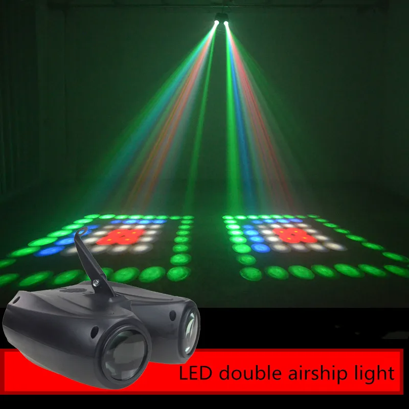 64/128pcs RGBW LED Pattern Sound Party Light Double Head Airship Lamp Projector DJ Disco LED Lights Gobo Effects Stage Lighting
64/128pcs RGBW LED Pattern Sound Party Light Double Head Airship Lamp Projector DJ Disco LED Lights Gobo Effects Stage Lighting