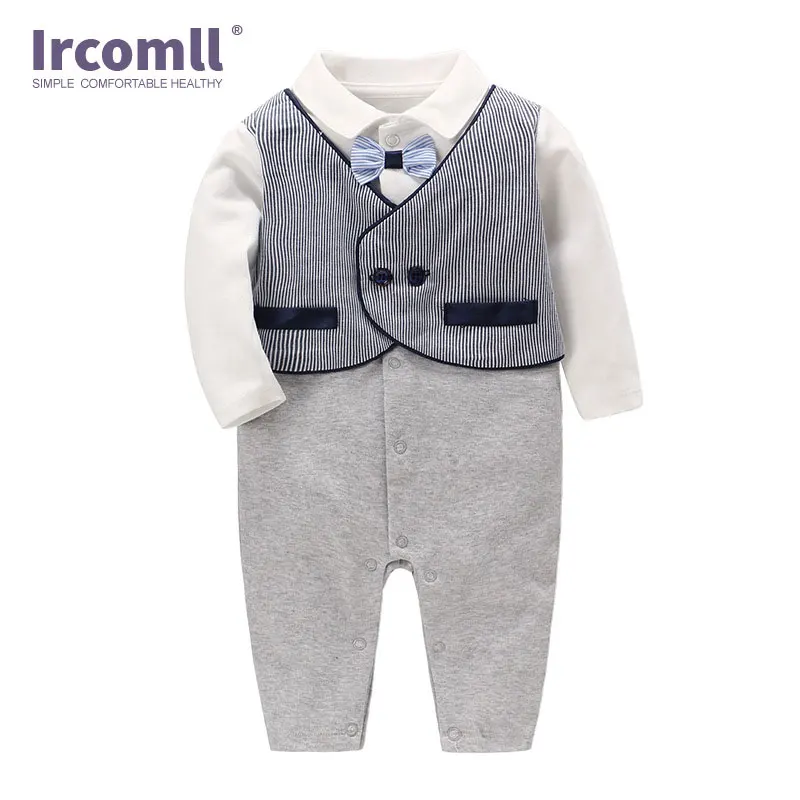 Новый модный джентльменский комбинезон Ircomll для маленьких мальчиков 0-24 мес., Одежда для младенцев, комбинезоны с галстуком-бабочкой, детска...
Новый модный джентльменский комбинезон Ircomll для маленьких мальчиков 0-24 мес., Одежда для младенцев, комбинезоны с галстуком-бабочкой, детска...