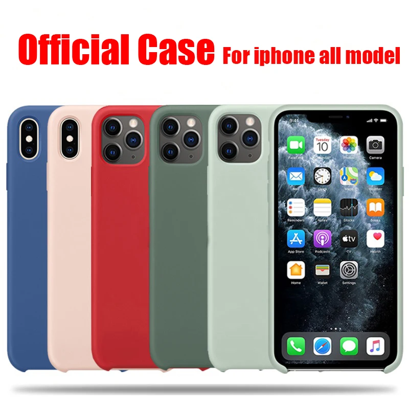 Official Original Silicone Case For iPhone 7 8 Plus X XS Max XR 11 Pro Case For iPhone 13 12 Pro Max SE 2020 Cover
Official Original Silicone Case For iPhone 7 8 Plus X XS Max XR 11 Pro Case For iPhone 13 12 Pro Max SE 2020 Cover