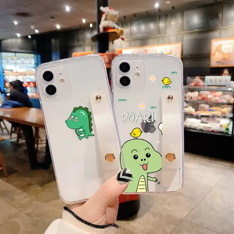 Creative cute dinosaur Phone Case Wrist Strap For iPhone 7 8 11 12 X XS XR MINI Pro Max Plus Hand Band Transparent Clear
Creative cute dinosaur Phone Case Wrist Strap For iPhone 7 8 11 12 X XS XR MINI Pro Max Plus Hand Band Transparent Clear