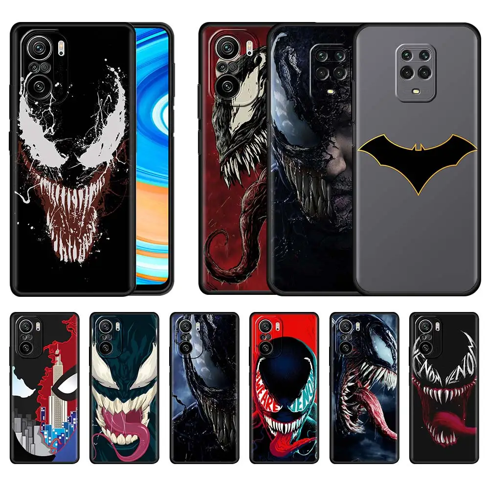 Venoms Villain Painted Case for Xiaomi Redmi Note 9S 9Pro 8 8T 10 11Pro Mobile Phones Cover 7 9C NFC K40 Black Silicone 9A Cas
Venoms Villain Painted Case for Xiaomi Redmi Note 9S 9Pro 8 8T 10 11Pro Mobile Phones Cover 7 9C NFC K40 Black Silicone 9A Cas