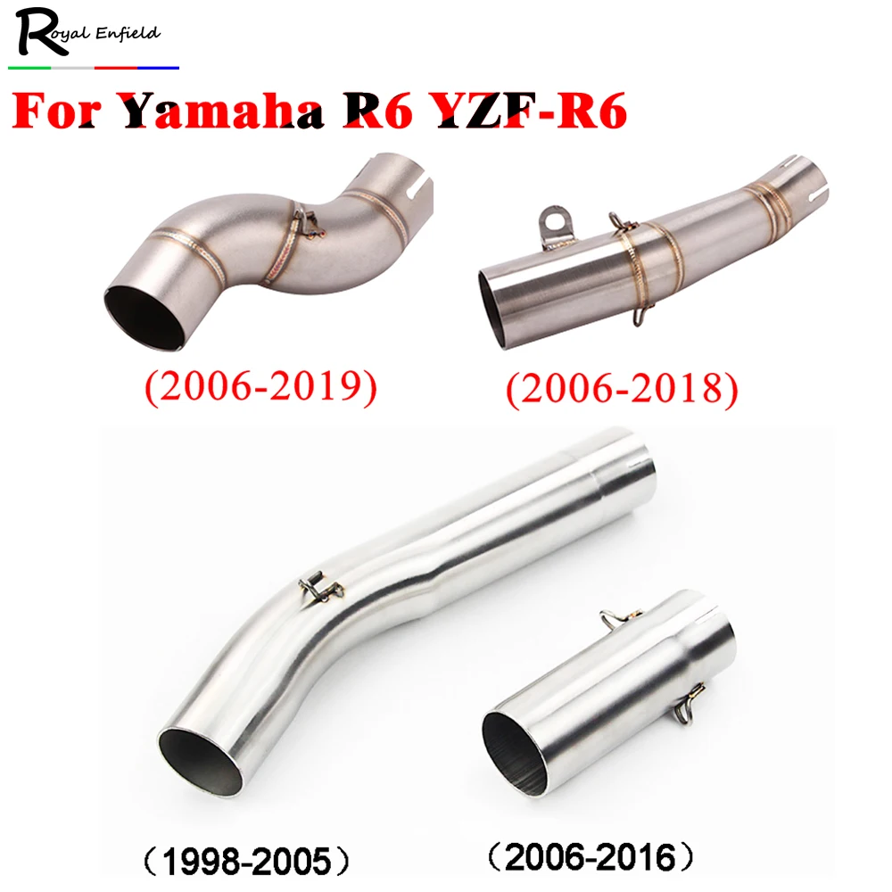 Для Yamaha R6 YZF R 6 2006 2016 1998 2005 2018 2019 мотоциклетные выхлопные трубы соединитель