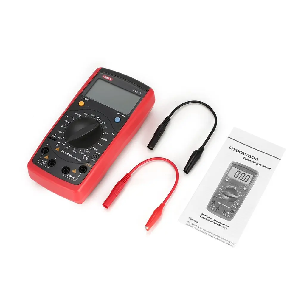UNI-T UT603 Modern Resistance Inductance Capacitance Meters Testers LCR Meter Capacitors Ohmmeter W HFE Test
UNI-T UT603 Modern Resistance Inductance Capacitance Meters Testers LCR Meter Capacitors Ohmmeter W HFE Test