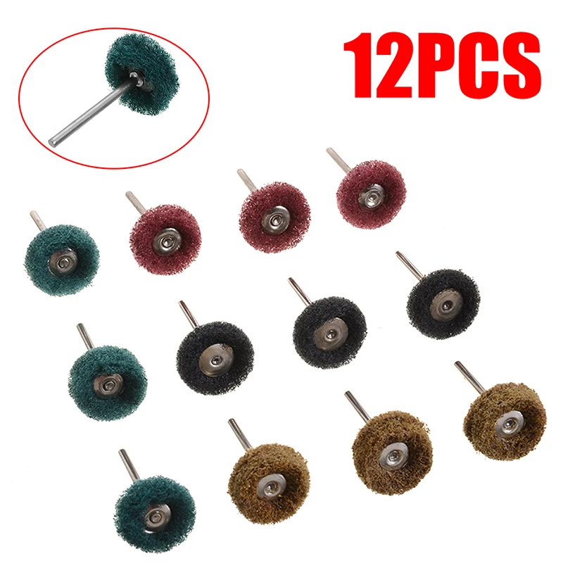 12pcs/set Abrasive Wheel Brush 3*25mm Metal Buffing Pad Shank for Buffing Polishing Grinding Rotary Tool Accessories
12pcs/set Abrasive Wheel Brush 3*25mm Metal Buffing Pad Shank for Buffing Polishing Grinding Rotary Tool Accessories
