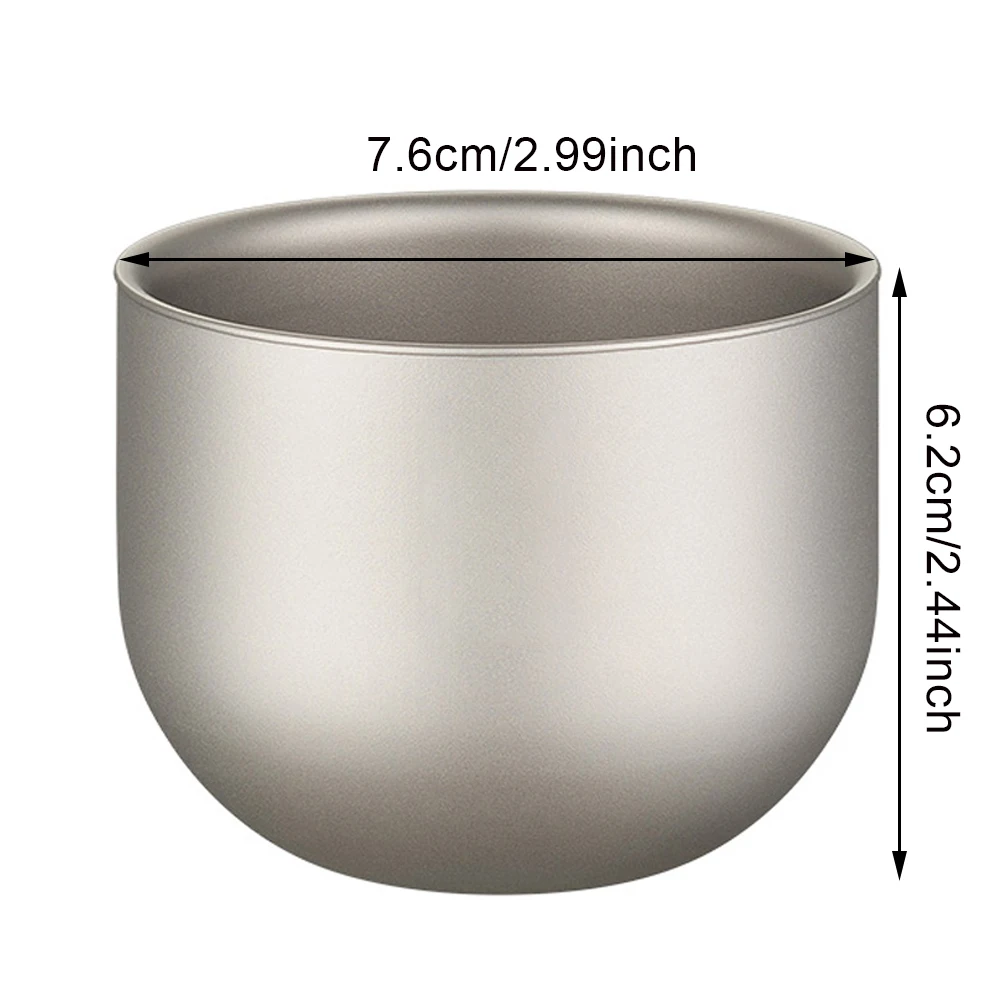 Pure Titanium Teacup 150ml Double-Layer Thermal Insulation Anti-Hot Health Domestic Outdoor Titanium Teacup Coffee Cup Office
Pure Titanium Teacup 150ml Double-Layer Thermal Insulation Anti-Hot Health Domestic Outdoor Titanium Teacup Coffee Cup Office