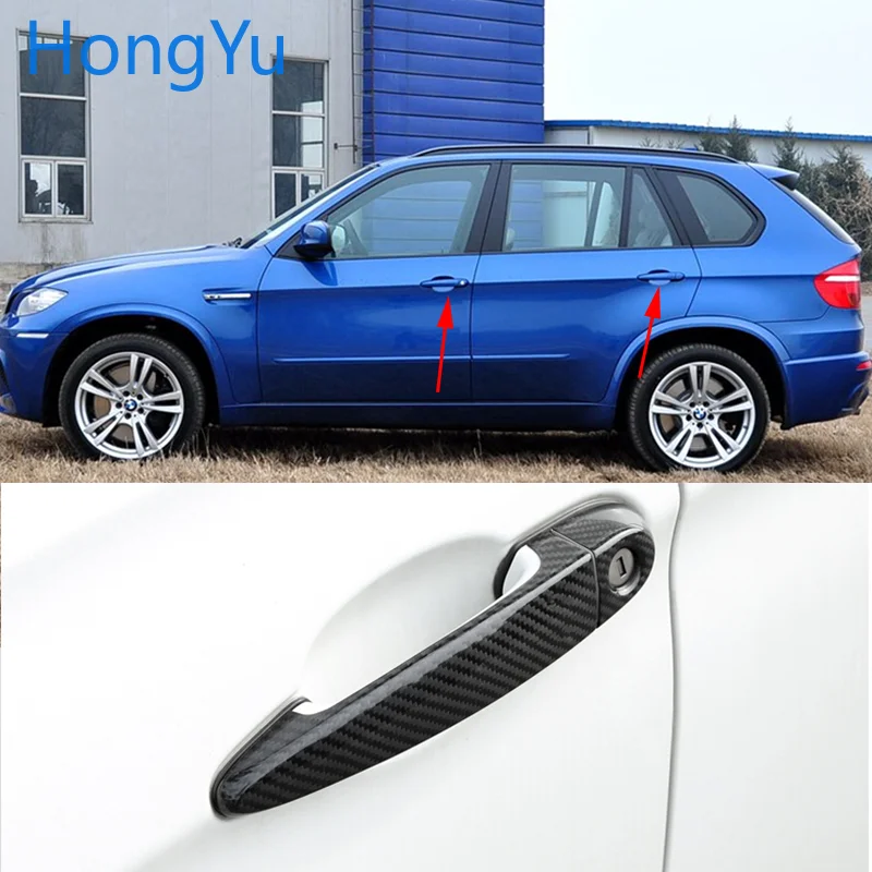 Наружная крышка автомобильной ручки из углеродного волокна для BMW x5M x5 M E70 2010 2011 2012