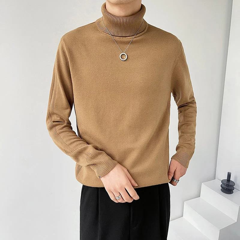 Multi-color Knitted Sweaters Wild Lapel Warmth Trend Solid Tops Men’s Clothing Simple Fashion Turtleneck Pullover Autumn Winter
Multi-color Knitted Sweaters Wild Lapel Warmth Trend Solid Tops Men’s Clothing Simple Fashion Turtleneck Pullover Autumn Winter