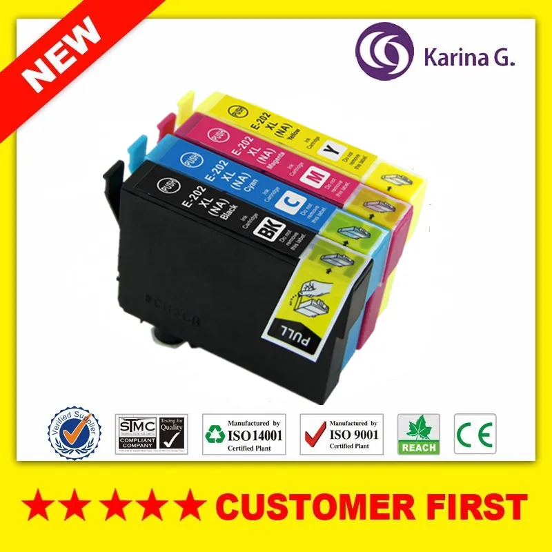 202XL New Compatible For Epson T202XL T202 N/A Ink Cartridge Suit for Epson Expression Home XP-5100 ,WorkForce WF-2860 etc.
202XL New Compatible For Epson T202XL T202 N/A Ink Cartridge Suit for Epson Expression Home XP-5100 ,WorkForce WF-2860 etc.