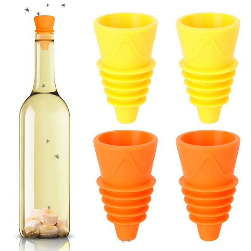 Fly Trap Trap Insect Funnel Shape Wasp Fly Fruit Fly Safe Non-Toxic Silicone Detergent Insect Trap 2Pcs
Fly Trap Trap Insect Funnel Shape Wasp Fly Fruit Fly Safe Non-Toxic Silicone Detergent Insect Trap 2Pcs