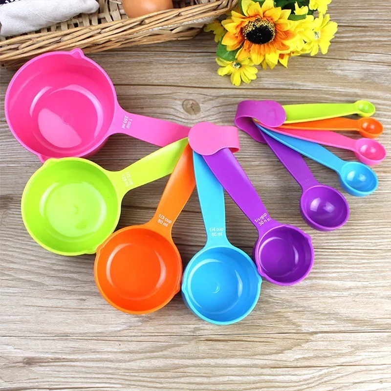 5PC/10PC/Set Plastic Colorful Measuring Spoons Kitchen Accessories For Cooking Baking Tools New S L Size Measuring Spoons
5PC/10PC/Set Plastic Colorful Measuring Spoons Kitchen Accessories For Cooking Baking Tools New S L Size Measuring Spoons