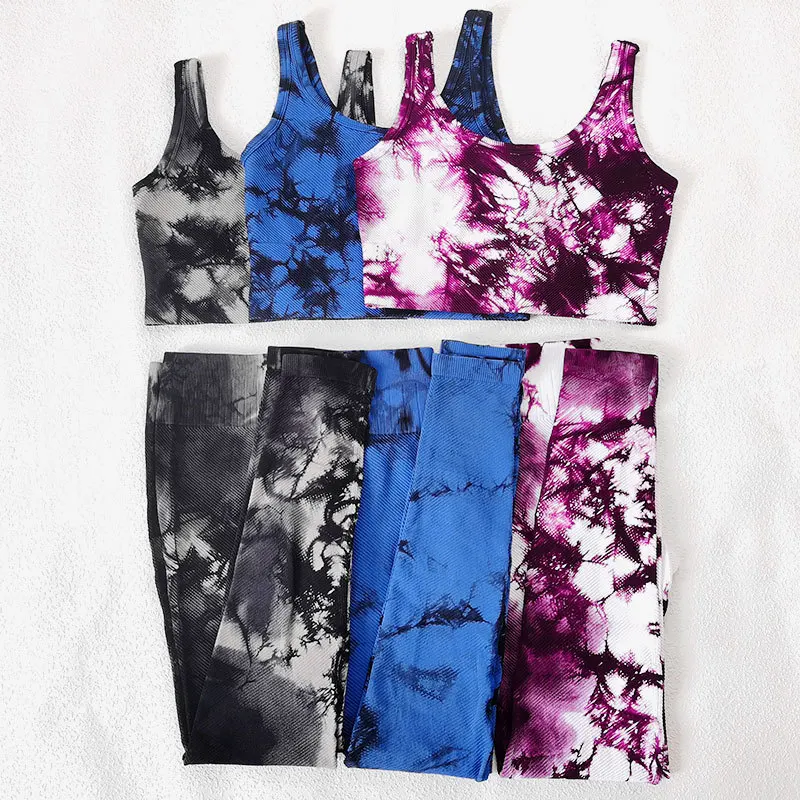 Seamless Tie-dye Yoga Suits Women 2PC Sports Running Bra Pants Suit Fitness Suit Fitness Yoga SetHigh Stretchy Workout Set
Seamless Tie-dye Yoga Suits Women 2PC Sports Running Bra Pants Suit Fitness Suit Fitness Yoga SetHigh Stretchy Workout Set