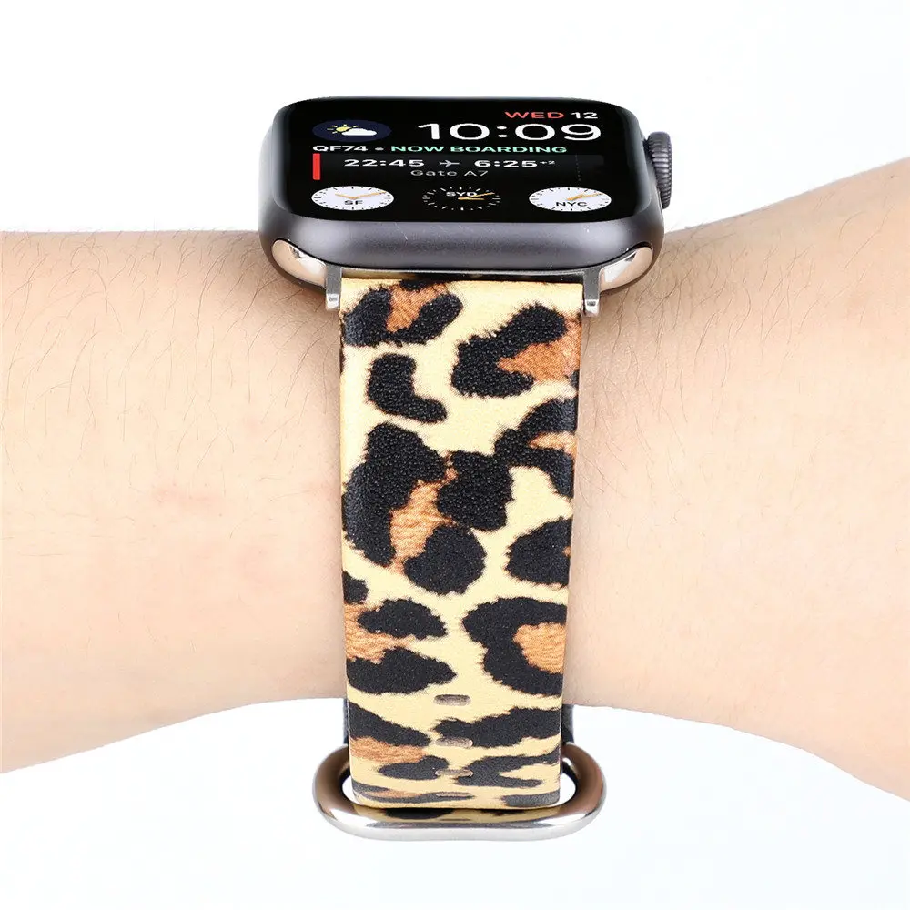 Leather Strap for Apple Watch Band 44mm 42mm 40mm 38mm Men/Women Leopard Fashion Bracelet for iWatch Series 5 4 3 2 Watchband
Leather Strap for Apple Watch Band 44mm 42mm 40mm 38mm Men/Women Leopard Fashion Bracelet for iWatch Series 5 4 3 2 Watchband