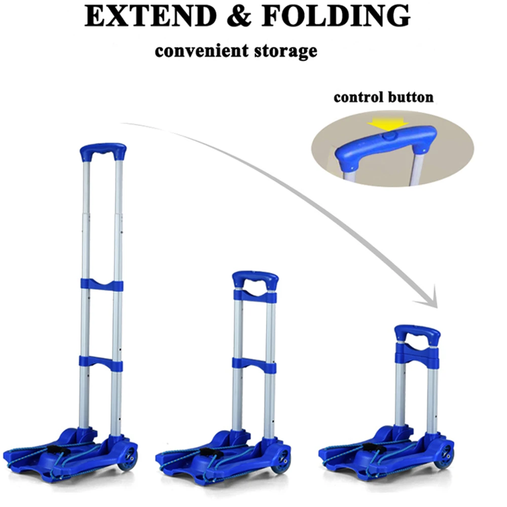 B-LIFE Portable Folding Hand Truck Dolly Mini Utility Cart with Shopping Bag Foldable Trolley Put in Backpack Push Luggage Cart
B-LIFE Portable Folding Hand Truck Dolly Mini Utility Cart with Shopping Bag Foldable Trolley Put in Backpack Push Luggage Cart