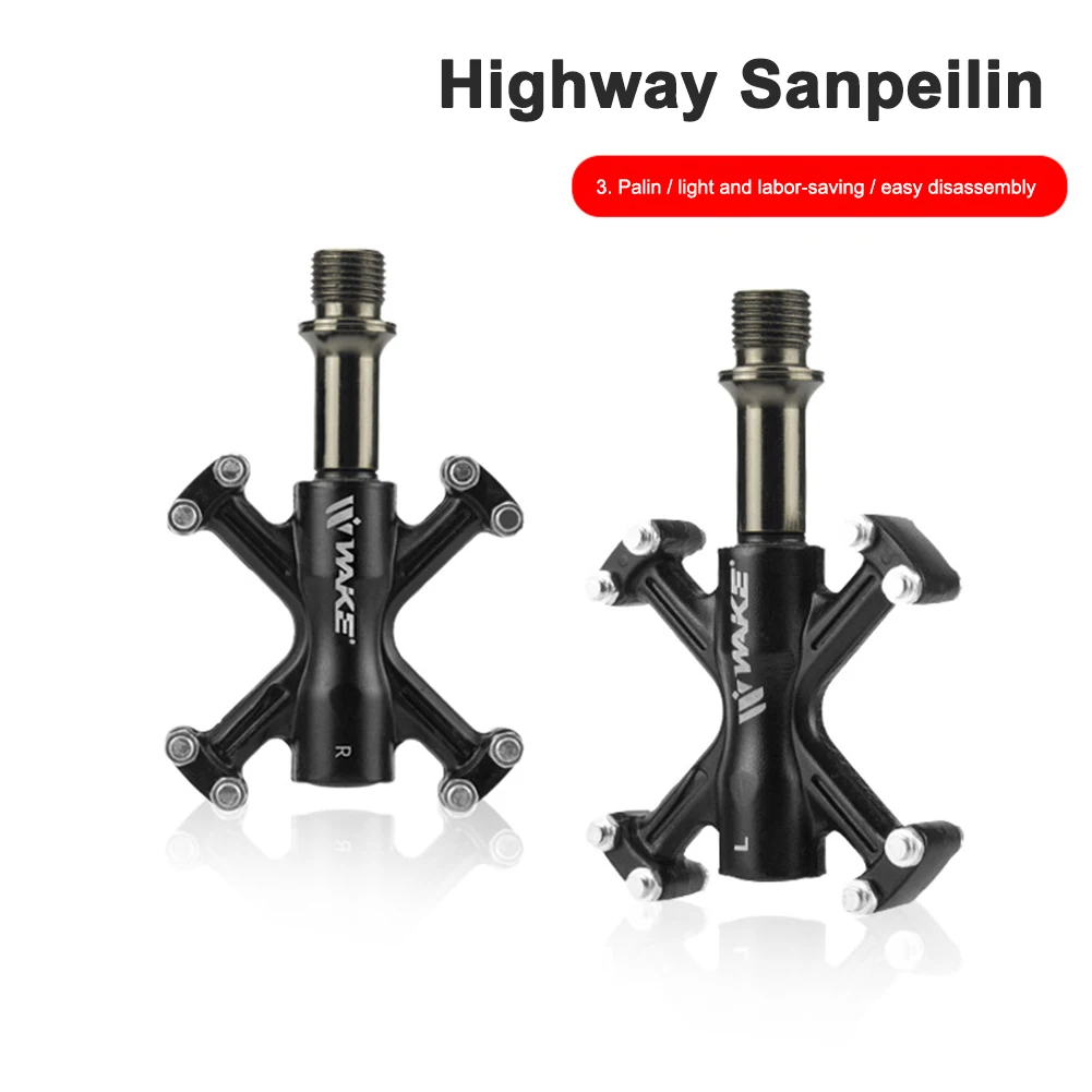 1 пара, Нескользящие велосипедные педали, 3 подшипника 
1 пара, Нескользящие велосипедные педали, 3 подшипника