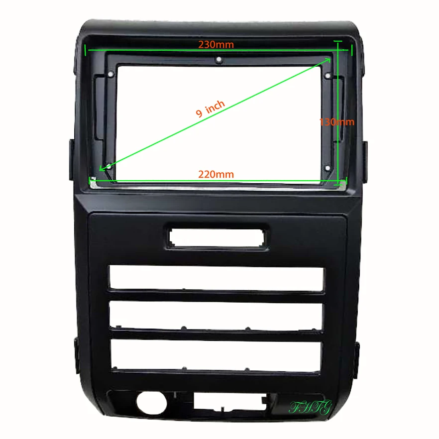 9 INCH Car Audio Frame GPS Navigation Fascia Panel Car dvd Plastic Frame Fascia is suitable for 2010 FORD F150/ RAPTOR
9 INCH Car Audio Frame GPS Navigation Fascia Panel Car dvd Plastic Frame Fascia is suitable for 2010 FORD F150/ RAPTOR
