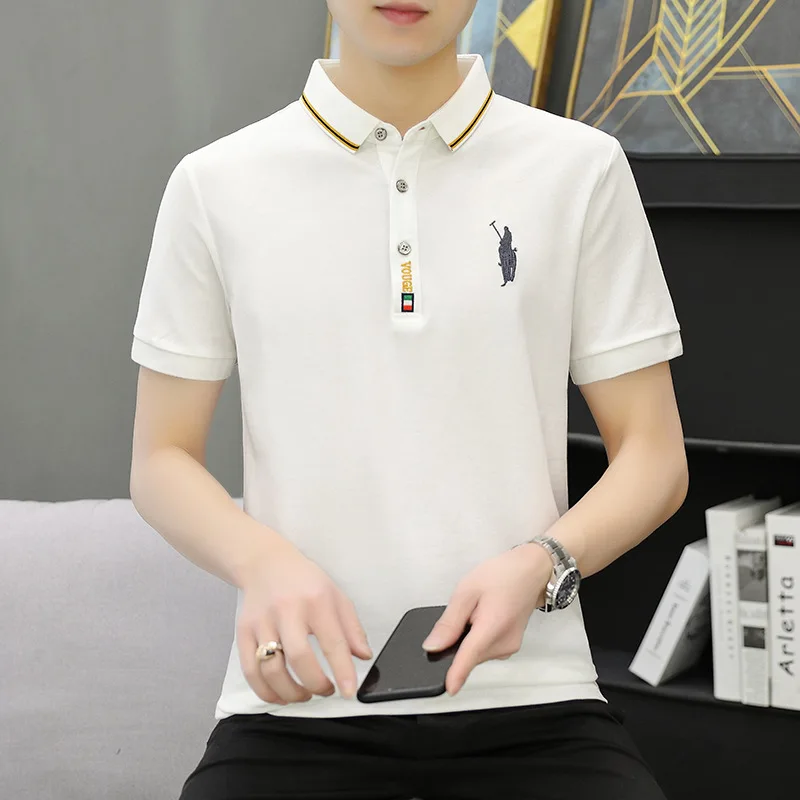 2021 short sleeve t-shirt men's fashion summer men's slim fitting cotton shirt collar men's Polo Shirt half sleeve upper garment
2021 short sleeve t-shirt men's fashion summer men's slim fitting cotton shirt collar men's Polo Shirt half sleeve upper garment