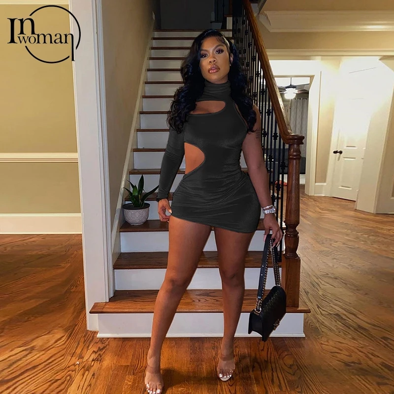 INWOMAN Party Summer Mini Dress Women Bodycon Wrap Hollow Out Sexy Clubwear Short Dress Female Spaghetti Strap Pencil Dress 2021 
INWOMAN Party Summer Mini Dress Women Bodycon Wrap Hollow Out Sexy Clubwear Short Dress Female Spaghetti Strap Pencil Dress 2021