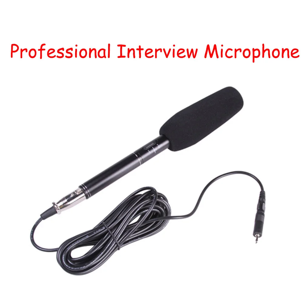 Professional Interview Microphone High Sensitivity Outdoor Shooting Micro Camera SLR Camera DVD News Radio Recording Microphone
Professional Interview Microphone High Sensitivity Outdoor Shooting Micro Camera SLR Camera DVD News Radio Recording Microphone