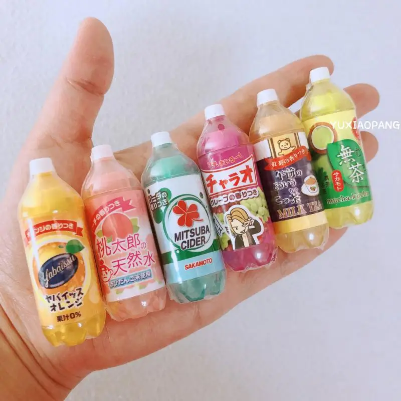 

2021 New Kawaii Beverage Bottle Japan Limited Edition Drink Shape Fragrance Eraser Cute School Supplies Stationery Eraser Set