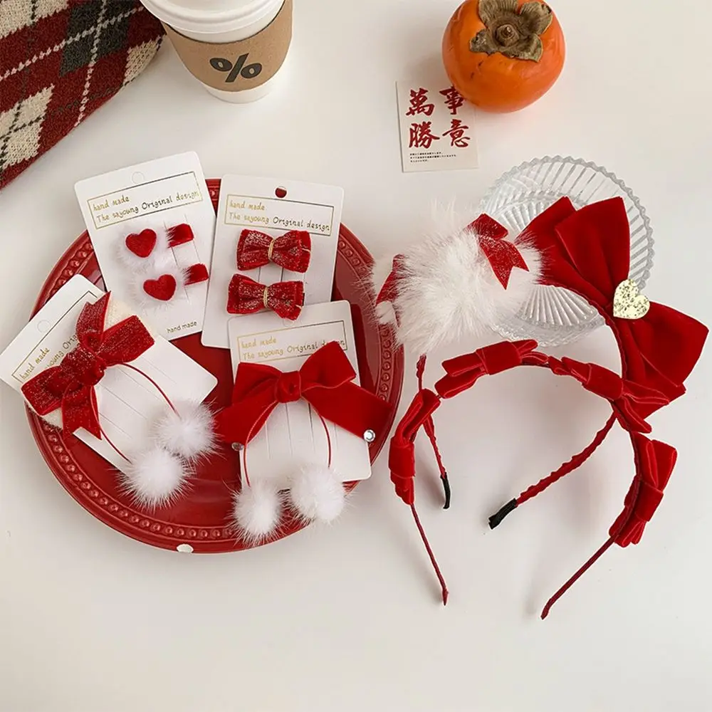 New Year Red Bow Hair Ball Hairpin Headband New Year's Child Hair Rope Hair Accessories Festive Hair Tie Holiday Decoration
New Year Red Bow Hair Ball Hairpin Headband New Year's Child Hair Rope Hair Accessories Festive Hair Tie Holiday Decoration