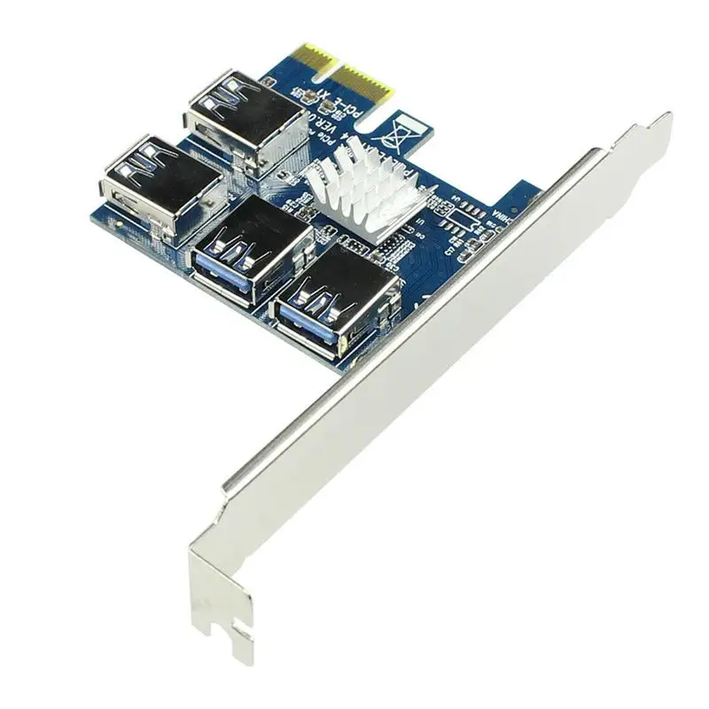 5Pcs PCIE PCI-E PCI Express Riser Card 1x to 16x 1 to 4 USB 3.0 Slot Multiplier Hub Adapter For Devices
5Pcs PCIE PCI-E PCI Express Riser Card 1x to 16x 1 to 4 USB 3.0 Slot Multiplier Hub Adapter For Devices