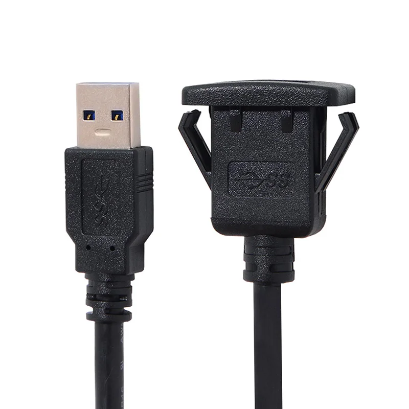 1m Waterproof Single USB 3.0 Extension Latch Mount Car AUX Cable for Dashboard Panel
1m Waterproof Single USB 3.0 Extension Latch Mount Car AUX Cable for Dashboard Panel