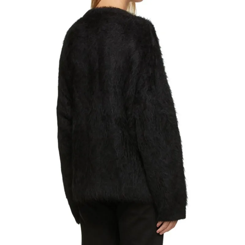 Women Autumn Winter V-Neck Coat Female Single-Breasted Long Sleeve Cardigan Furry Outwear Tops
Women Autumn Winter V-Neck Coat Female Single-Breasted Long Sleeve Cardigan Furry Outwear Tops