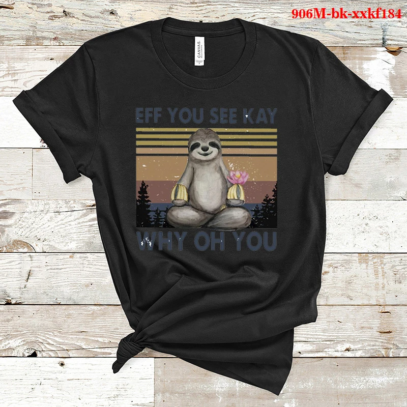 Cute Animal Sloth T-shirts EFF YOU SEE KAY WHY OH YOU Print Clothes 2021 Women Fashion Clothing Summer Tops Oversized T Shirt
Cute Animal Sloth T-shirts EFF YOU SEE KAY WHY OH YOU Print Clothes 2021 Women Fashion Clothing Summer Tops Oversized T Shirt