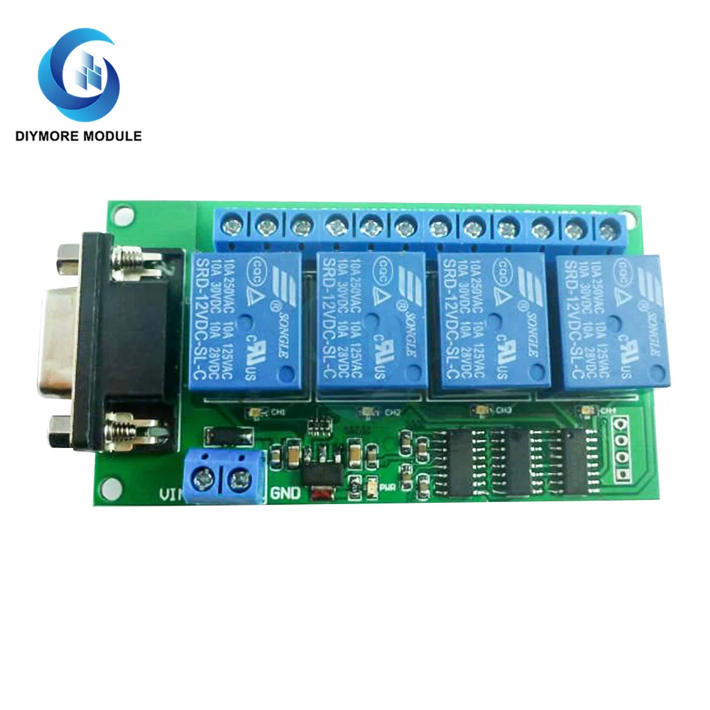 R221A08 12VDC 8ch Serial Port Relay DB9 UART RS232 Switch for control Home lighting Electric water heater
R221A08 12VDC 8ch Serial Port Relay DB9 UART RS232 Switch for control Home lighting Electric water heater