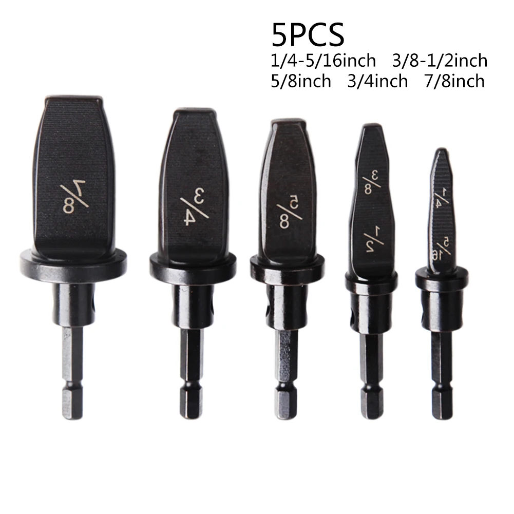 Soft Copper Pipe Swaging Tool Drill Bit Set With 1/4\" 3/8\" 1/2\" 5/8\" 3/4\" 7/8\" Screwdriver Bits Aluminum Tube Expander
Soft Copper Pipe Swaging Tool Drill Bit Set With 1/4\" 3/8\" 1/2\" 5/8\" 3/4\" 7/8\" Screwdriver Bits Aluminum Tube Expander