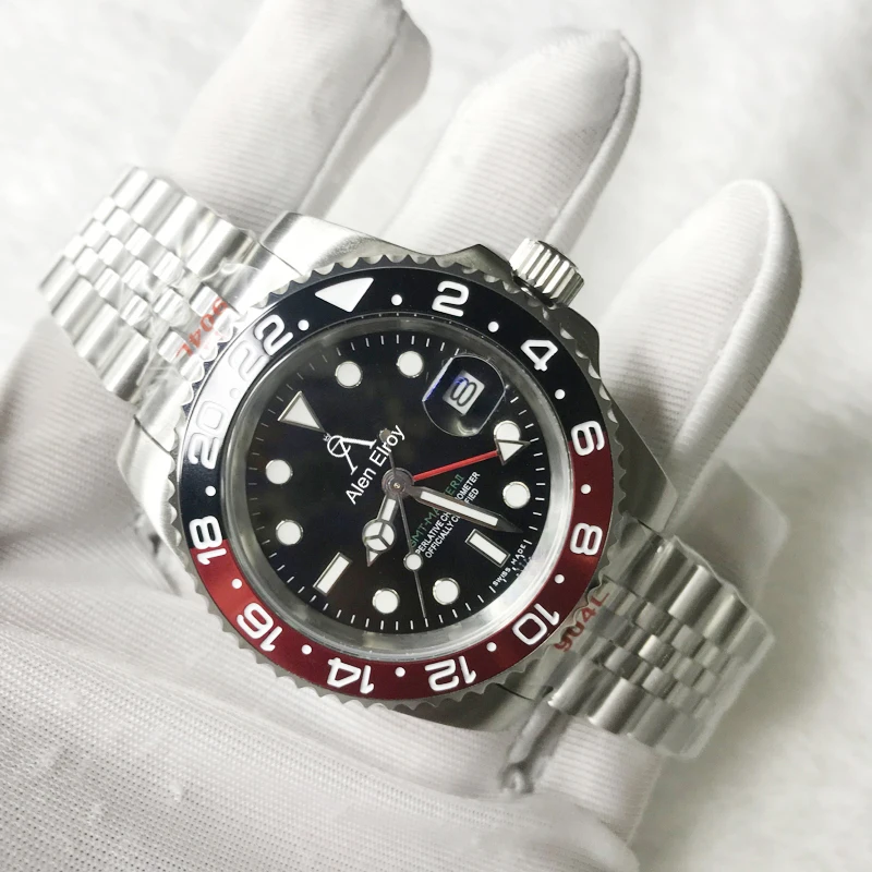 Factory outlet luxury Watch stainless steel Black&Red Ceramic bezel GMT- Mechanical waterproof Watches 1:1 sapphire glass 904L
Factory outlet luxury Watch stainless steel Black&Red Ceramic bezel GMT- Mechanical waterproof Watches 1:1 sapphire glass 904L